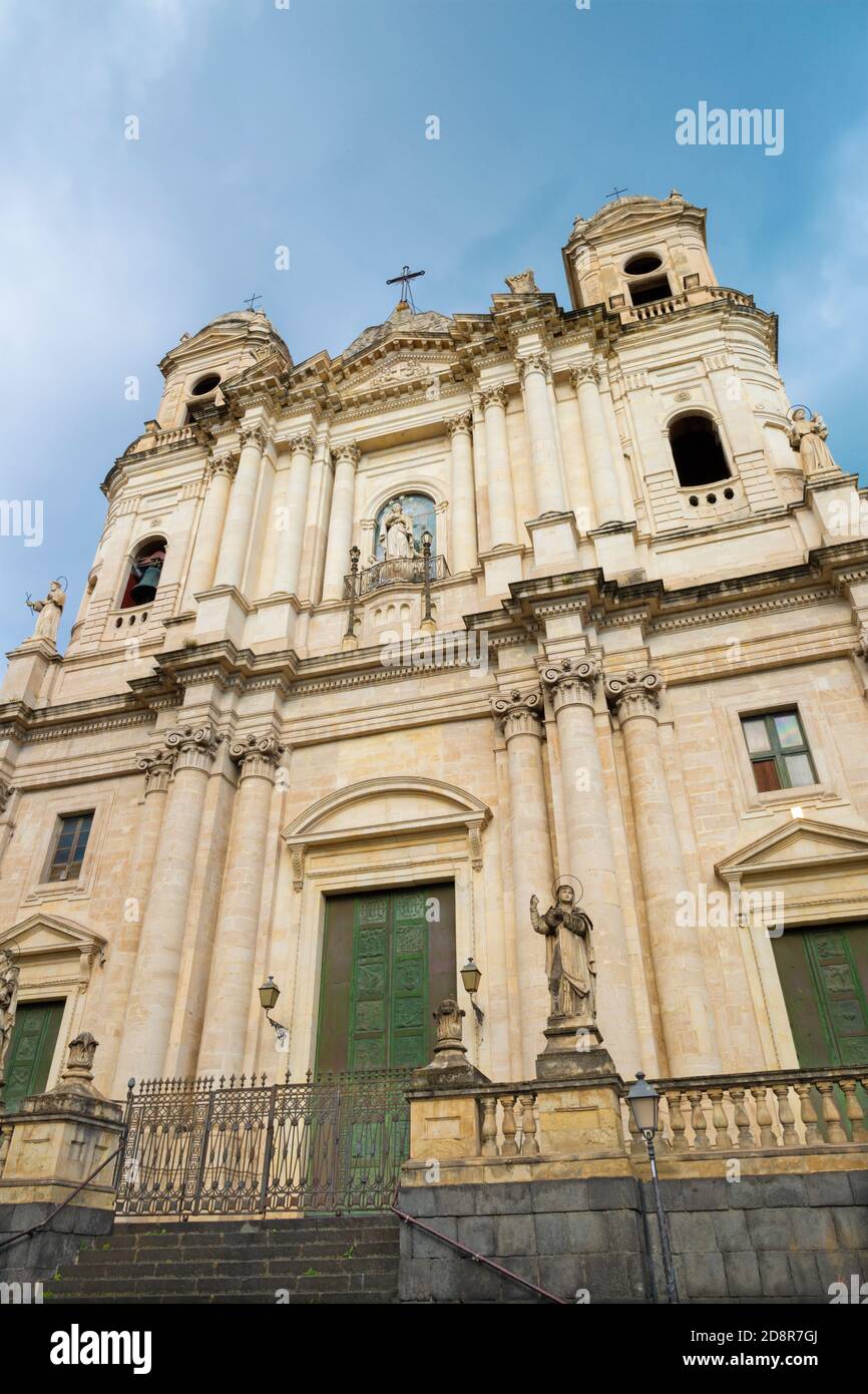 Catania - Il San Francesco di Assisi (Chiesa di San Francesco d'Assisi all'Immacolata) chiesa. Foto Stock