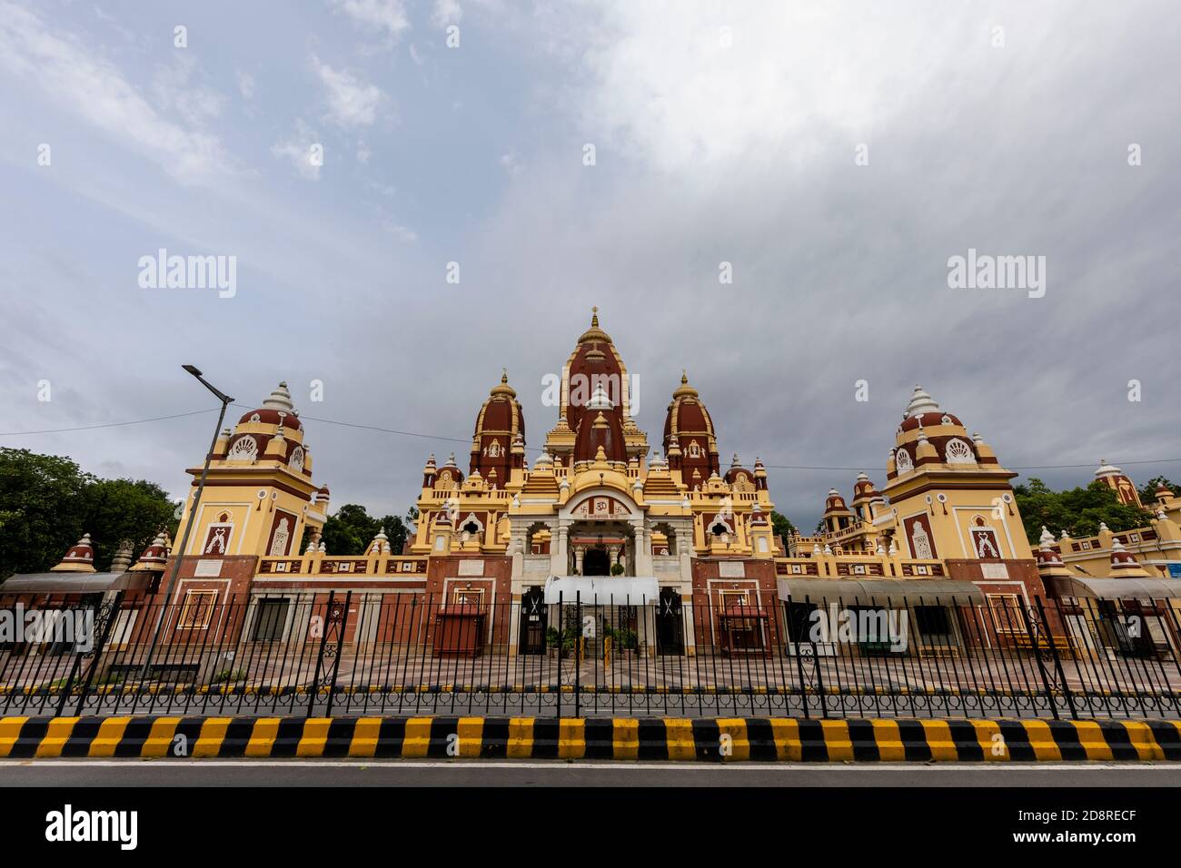 Vista del famoso tempio Laxminarayano, conosciuto anche come Birla Mandir a Nuova Delhi, Foto Stock