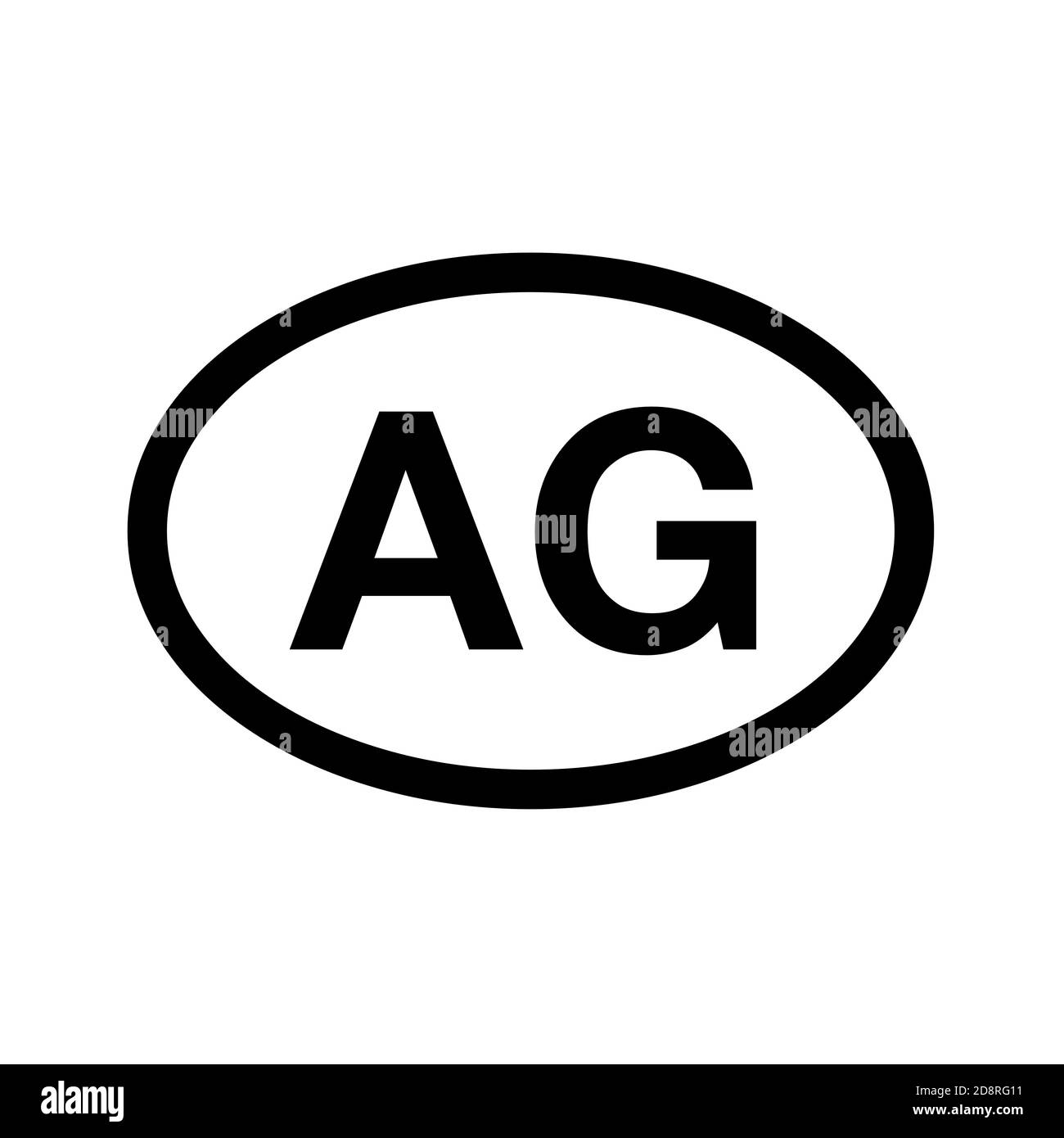 Codice paese immatricolazione del veicolo Antigua e Barbuda Foto Stock