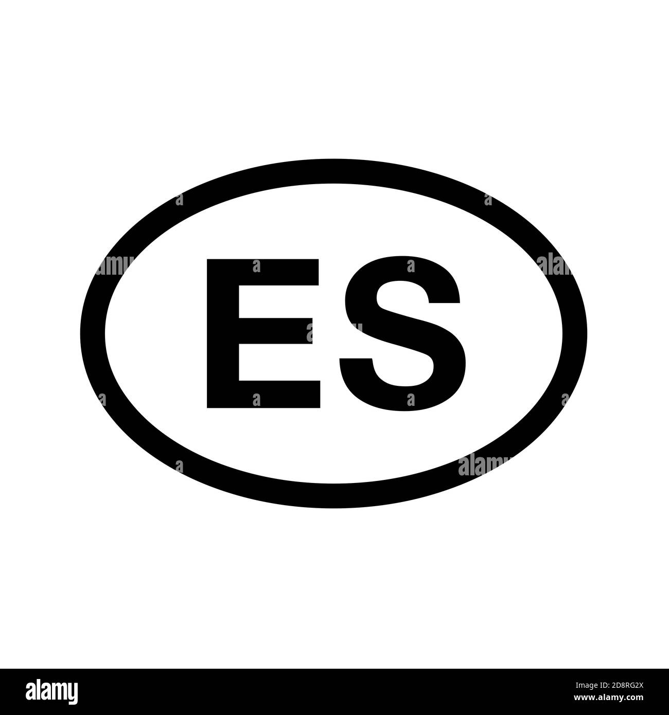 Codice paese immatricolazione del veicolo El Salvador Foto Stock