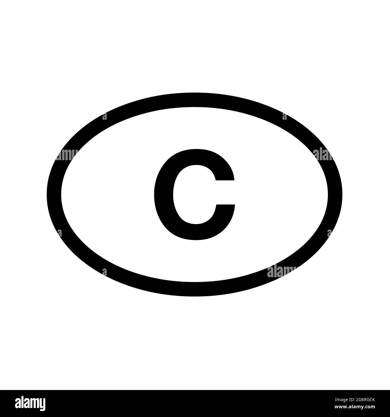 Prefisso del paese immatricolazione del veicolo Cuba Foto Stock