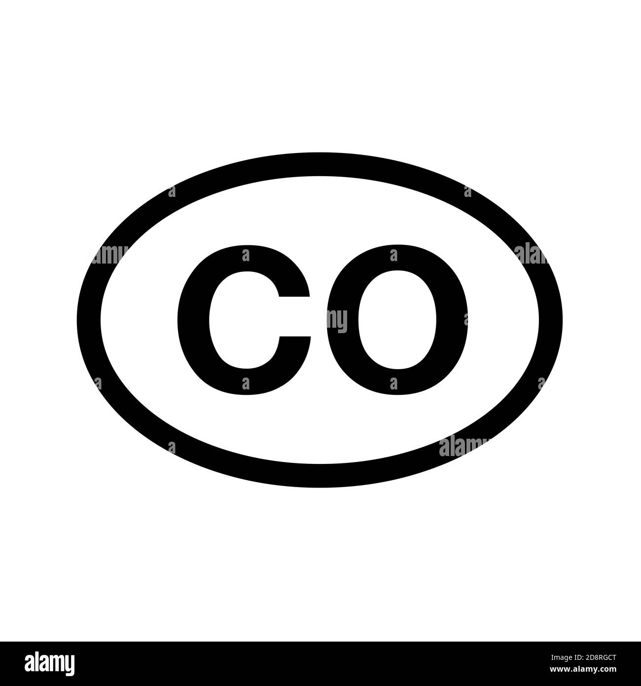 Codice paese immatricolazione del veicolo Colombia Foto Stock