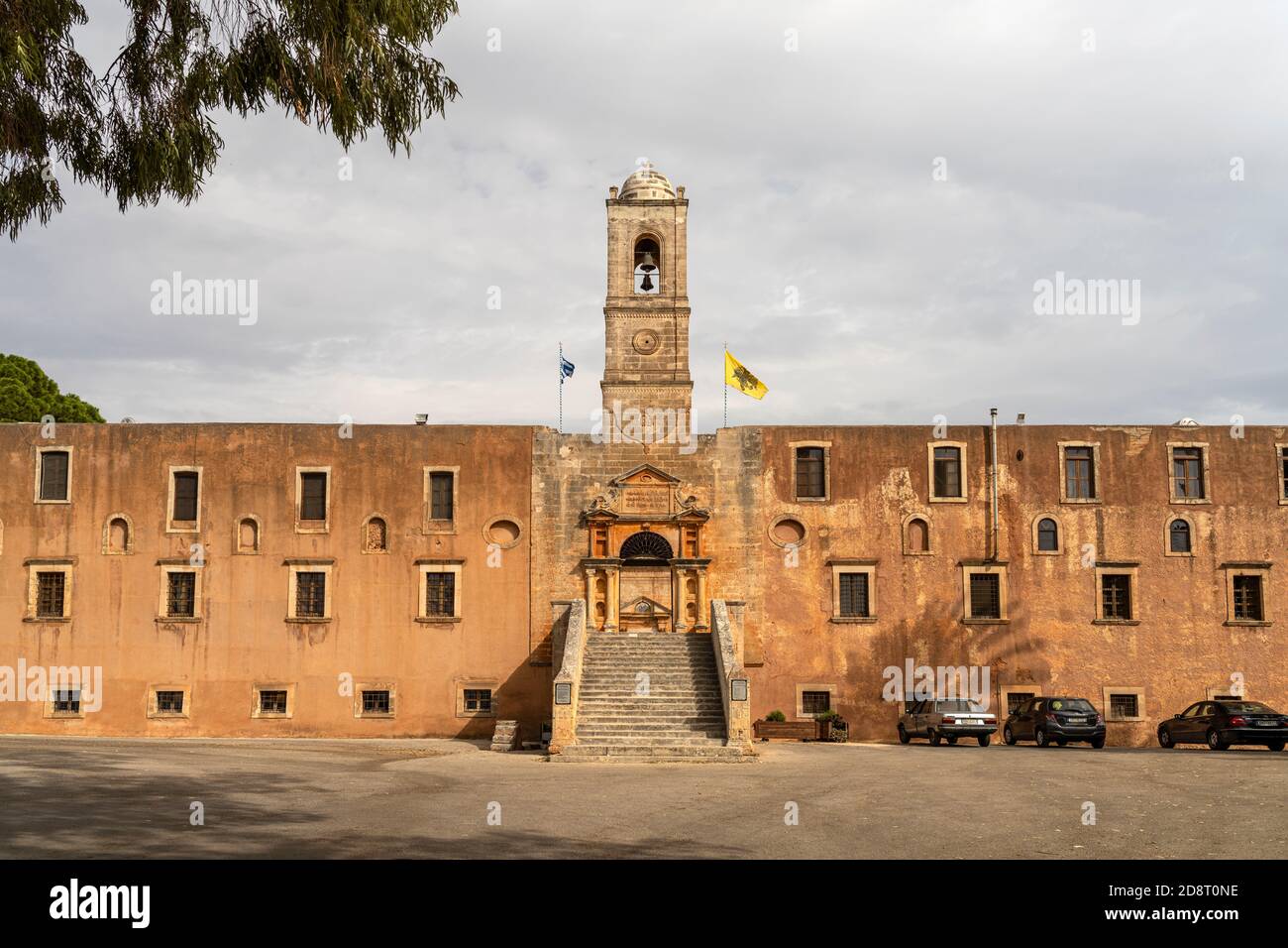 Das Kloster Agia Triada auf der Akrotiri Halbinsel, Chania, Creta, Griechenland, Europa | il Monastero di Agia Triada sulla penisola di Akrotiri, Cr Foto Stock