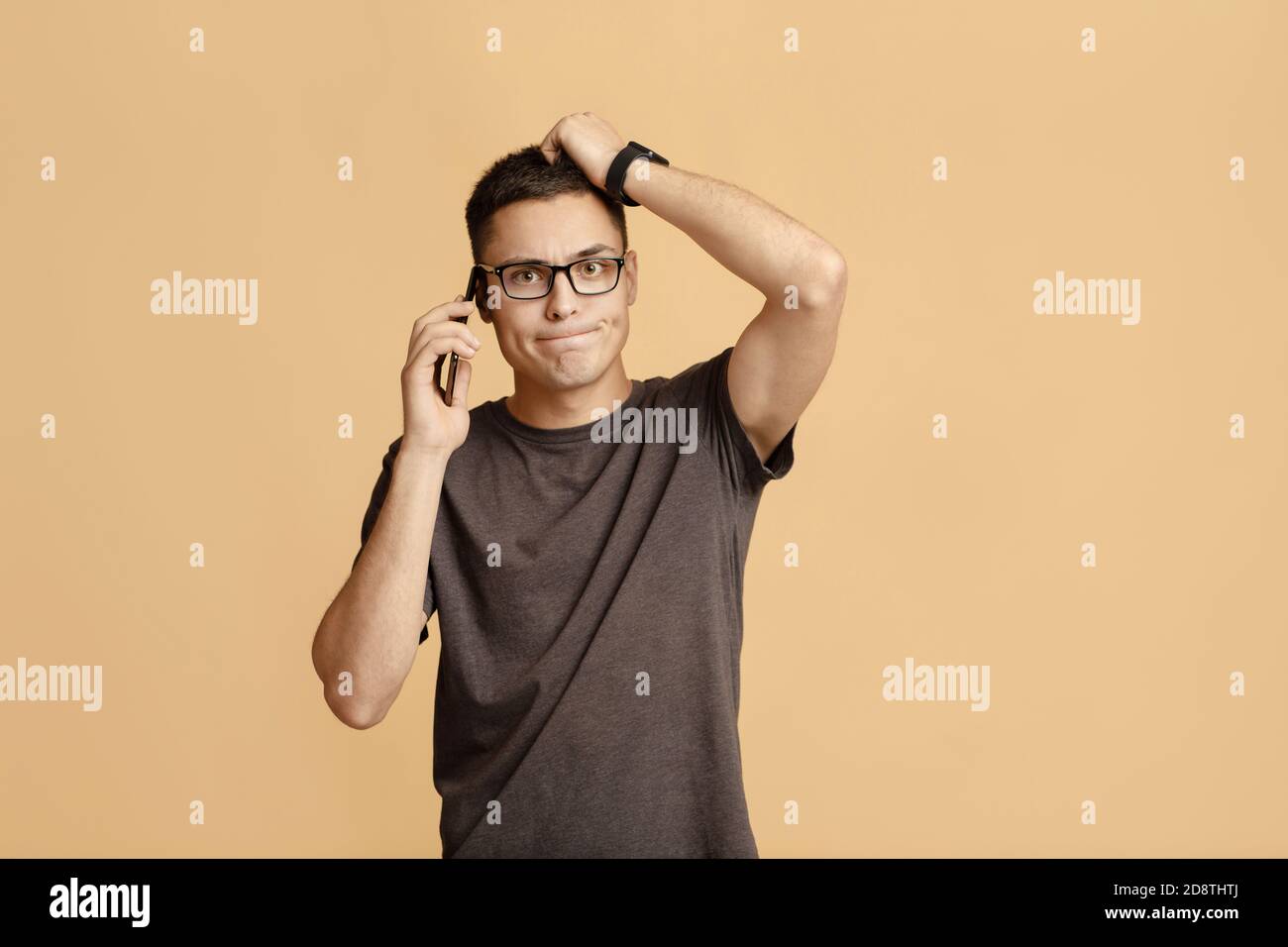 Domande pesanti, difficoltà e problemi di lavoro o di comunicazione Foto Stock