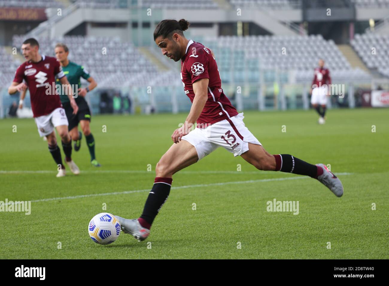 Ricardo Rodriguez del Torino FC durante la Serie A match tra Torino FC e SS Lazio allo Stadio Olimpico Grande Torino il 01 novembre 2020 a Torino, Foto Stock