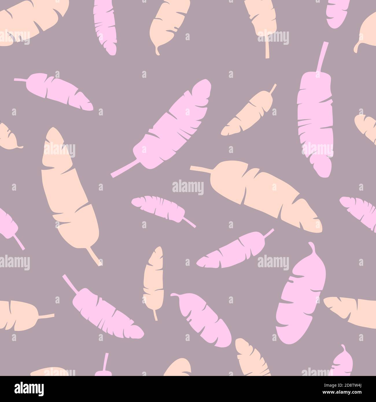 Modello senza fine con rami di palme colorate Illustrazione Vettoriale