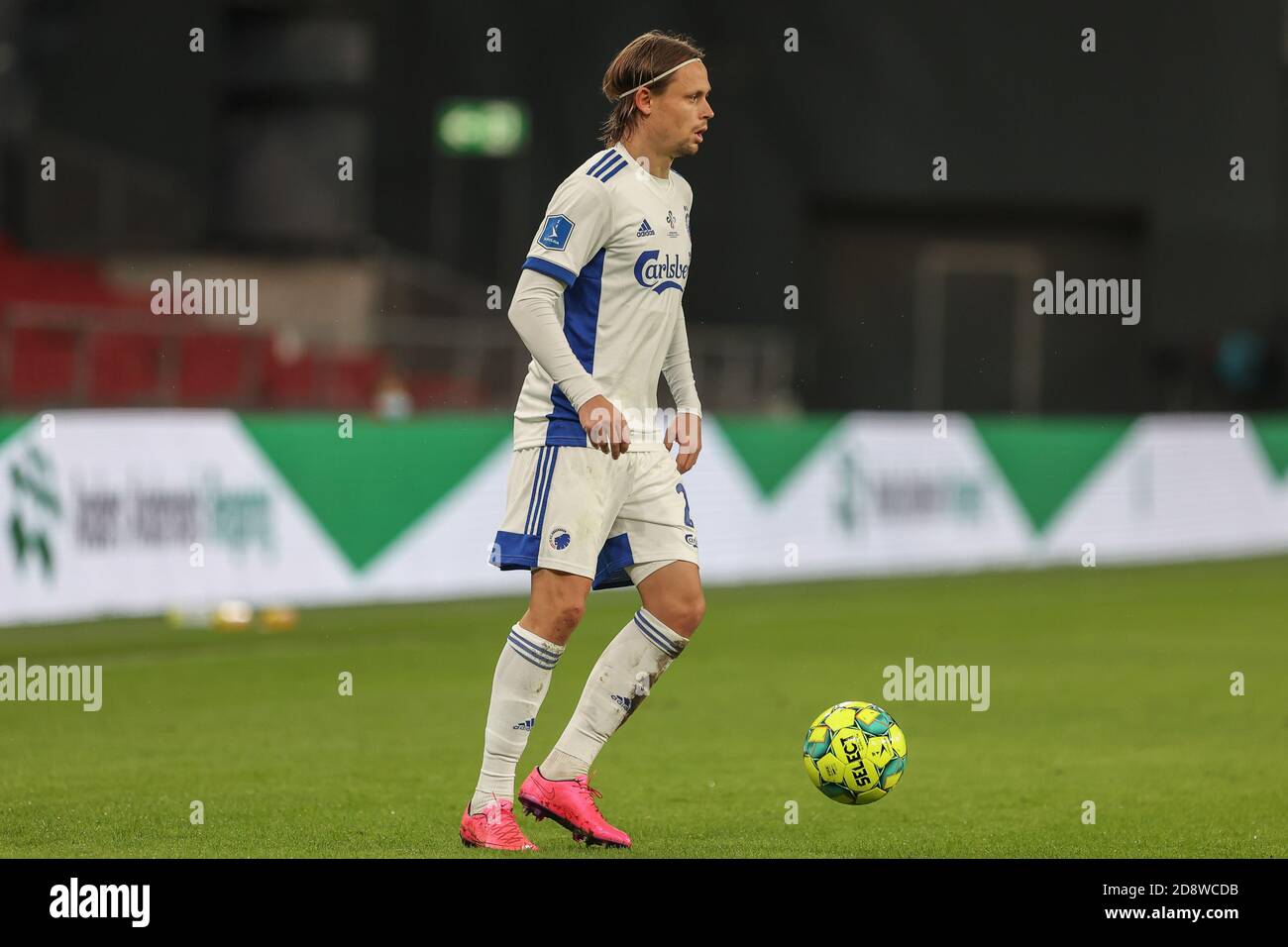 Copenaghen, Danimarca. 1 novembre 2020. Peter Ankersen (22) del FC Copenhagen visto nella partita 3F Superliga tra il FC Copenhagen e Lyngby Boldklub a Parken a Copenhagen. (Photo Credit: Gonzales Photo/Alamy Live News Foto Stock