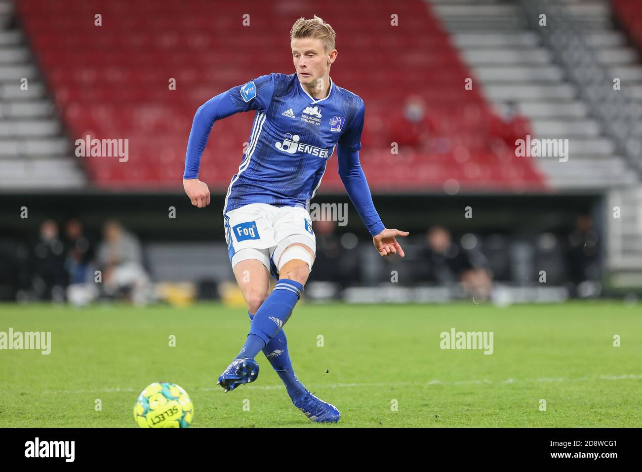 Copenaghen, Danimarca. 1 novembre 2020. Frederik Winther (6) di Lyngby Boldklub visto nella partita 3F Superliga tra il FC Copenhagen e Lyngby Boldklub a Parken a Copenhagen. (Photo Credit: Gonzales Photo/Alamy Live News Foto Stock