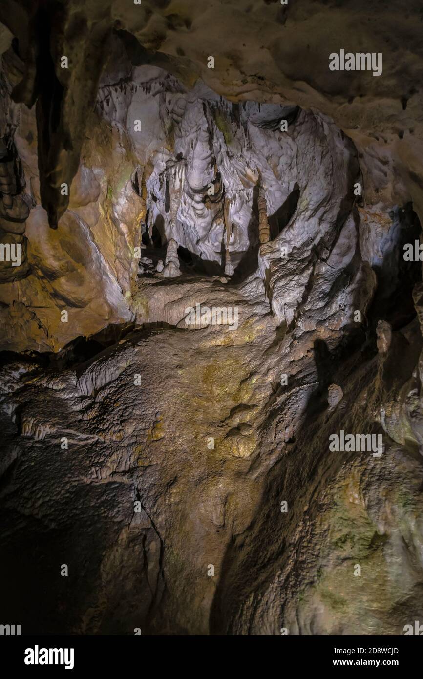La grotta di Belianska è una grotta stalattitica nella parte slovacca Dei monti Tatra Foto Stock