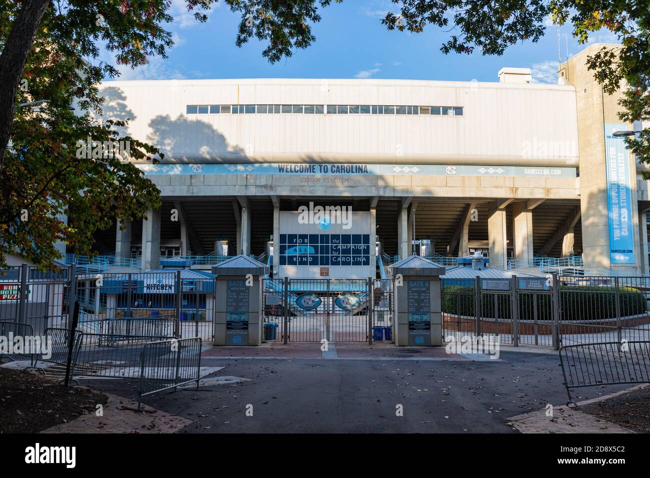 Chapel Hill, NC / USA - 23 ottobre 2020: Stadio Kenan nel campus dell'Università della Carolina del Nord Foto Stock