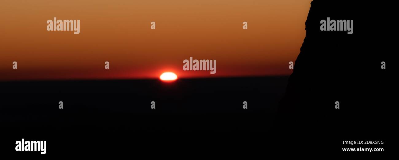 Vista panoramica mattutina in Virginia da Skyline Drive durante l'autunno Foto Stock