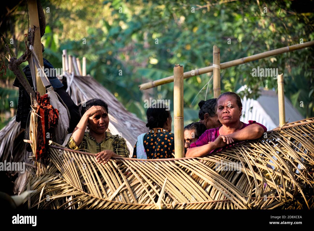 Preso @il villaggio di Amakaka, Lewotolok, Lembata, Nusa Tenggara Est, Indonesia Foto Stock