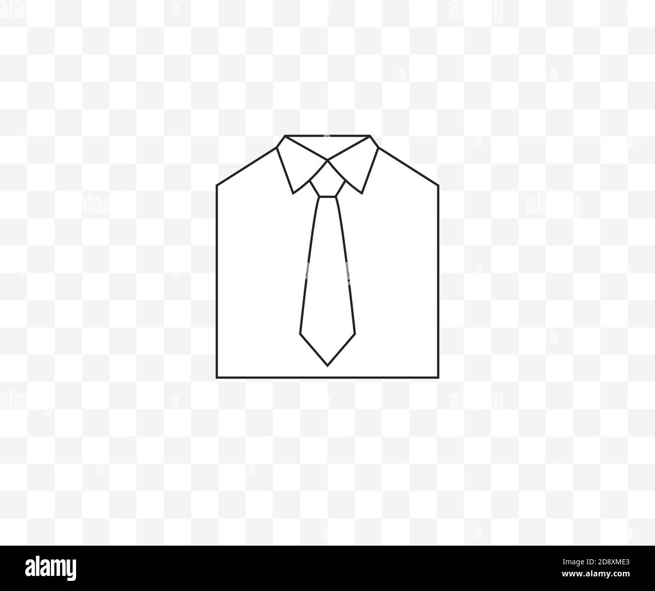 Icona cravatta, camicia, codice di abbigliamento. Illustrazione vettoriale  Immagine e Vettoriale - Alamy