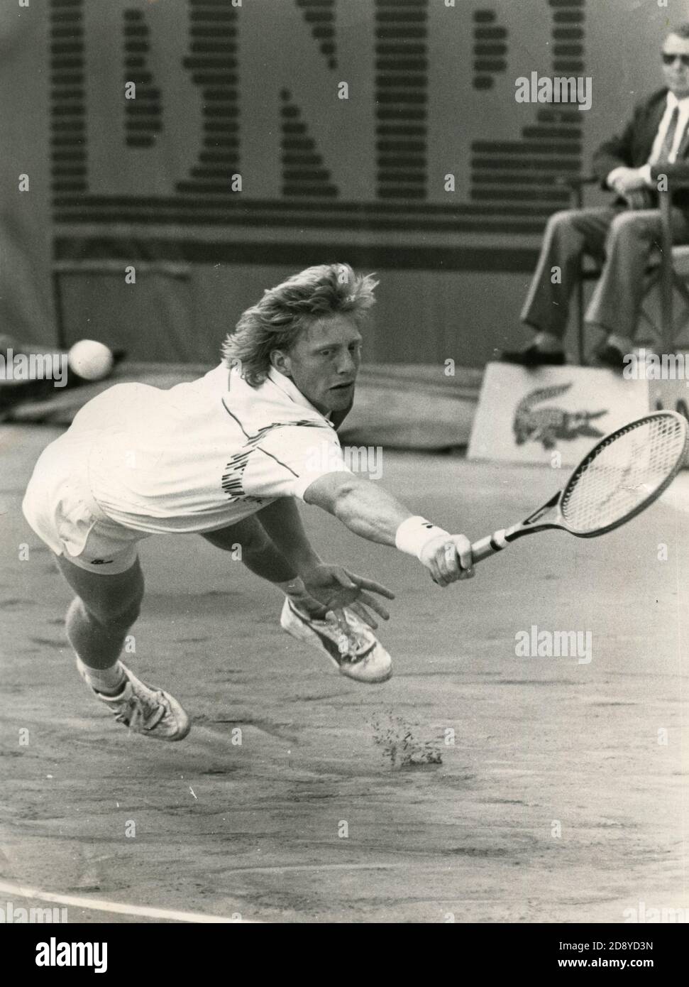 Tennista tedesco Boris Becker, anni ottanta Foto Stock