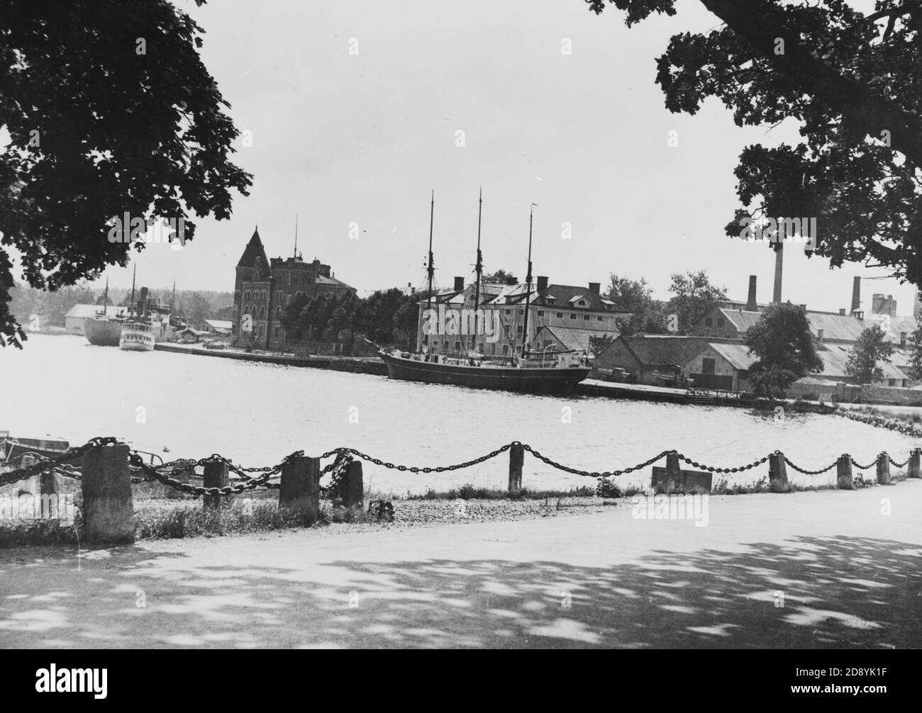 Foto storiche e vecchie di Gustavsberg, Stoccolma, Svezia. Conoscere in tutto il mondo per la sua porcellana. Foto Stock