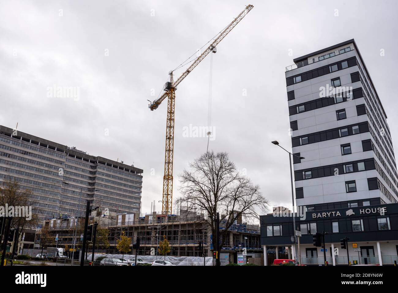 Weston Homes sviluppo di proprietà in Victoria Avenue, Southend on Sea, Essex, Regno Unito. Progetto Victoria Central, riqualificazione degli alloggi. Case Foto Stock
