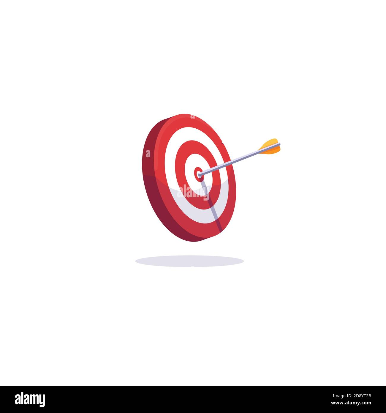 Target e freccia Illustrazione Vettoriale