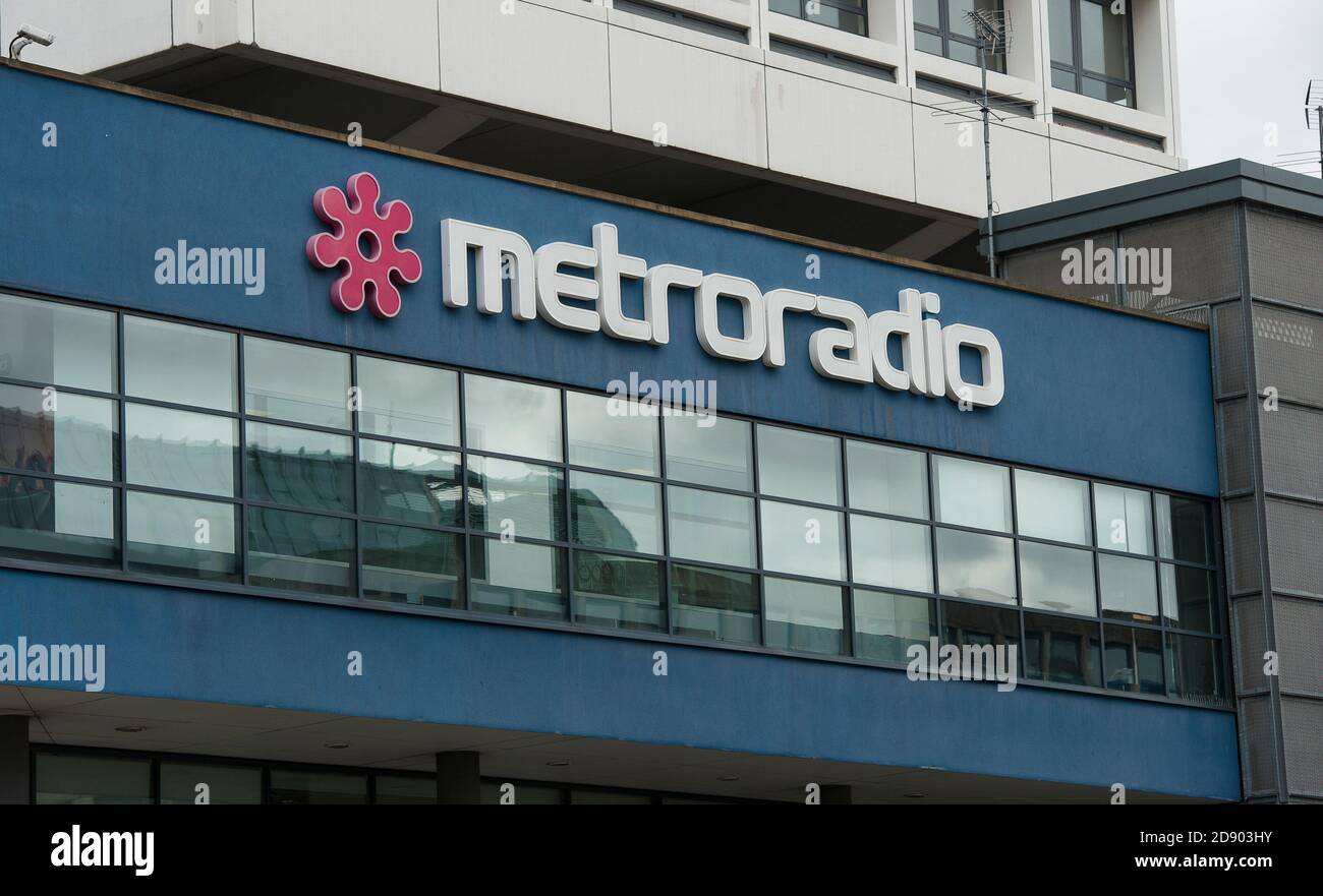 Costruire Housing Metro radio, una stazione radio locale indipendente a Newcastle upon Tyne, Tyne and Wear, Inghilterra nord-orientale. Foto Stock