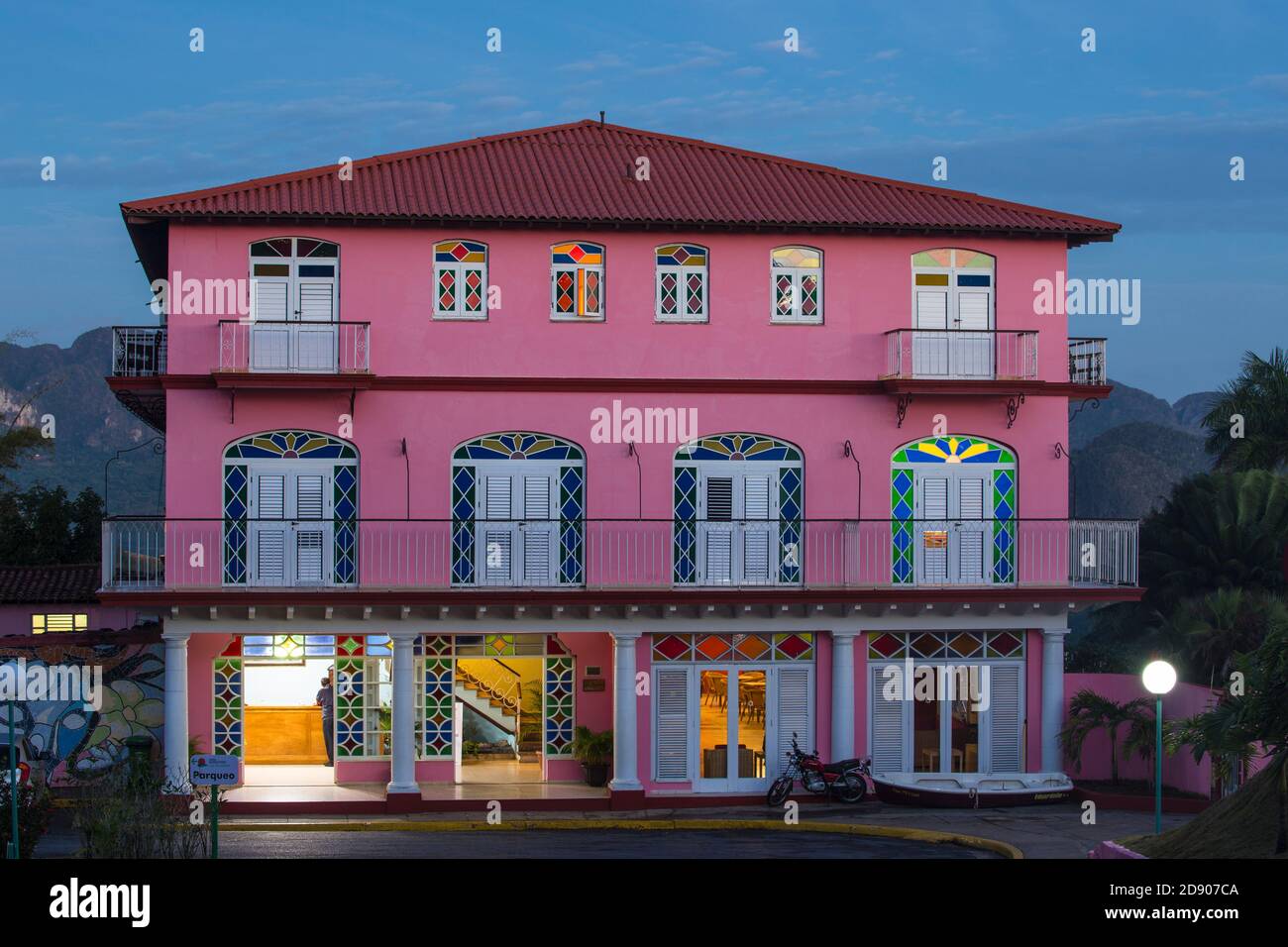 Cuba, Provincia di Pinar del Río, Vinales, Hotel Horizontes Los Jazmines Foto Stock