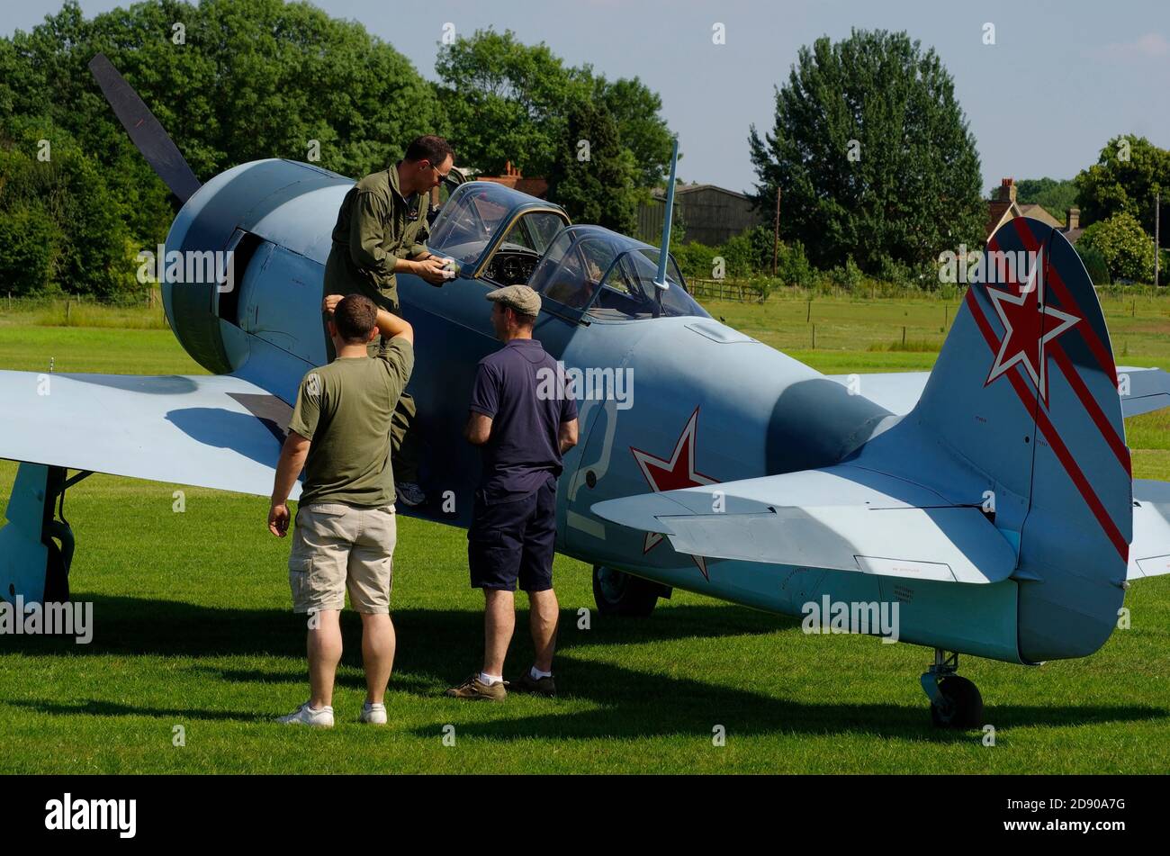 Yak 11, G-BZE, Foto Stock