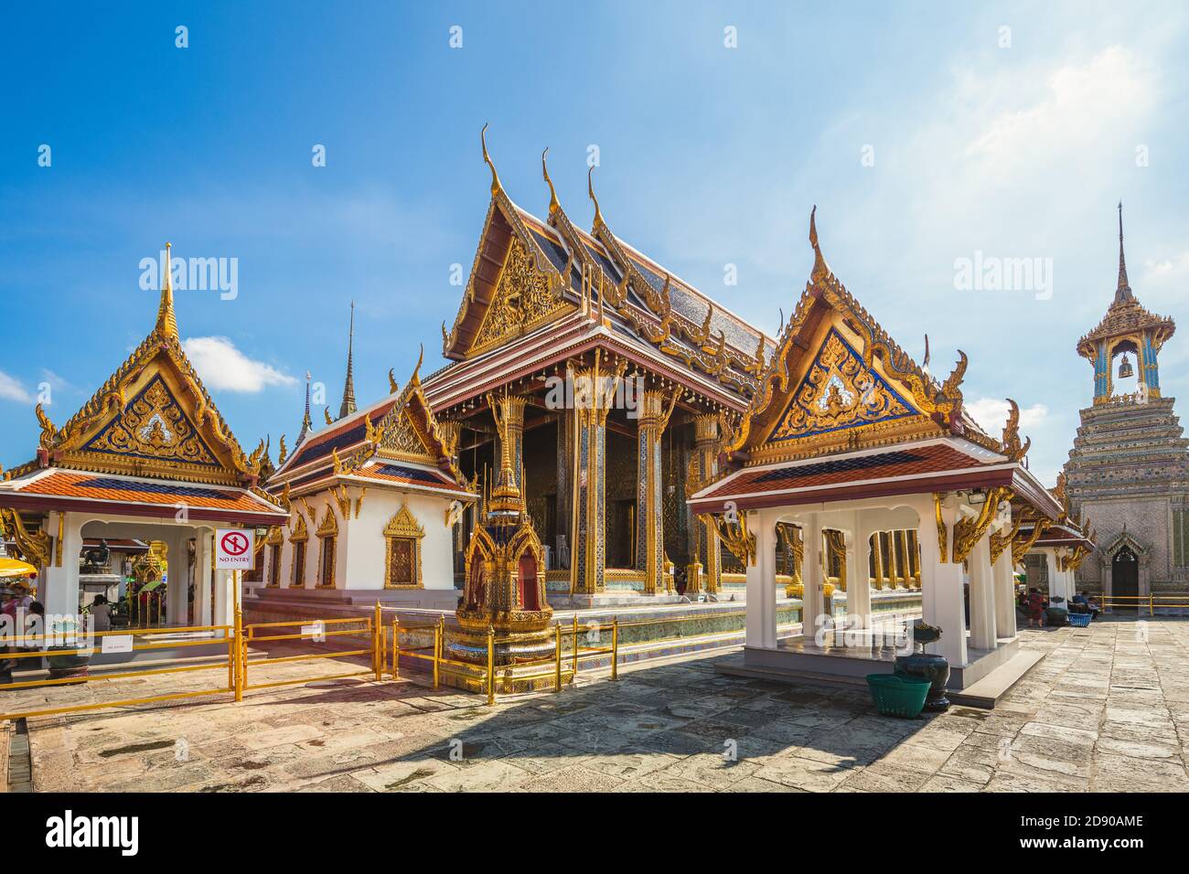 Il Wat Phra Kaew al Grand Palace, bangkok, Thailandia Foto Stock