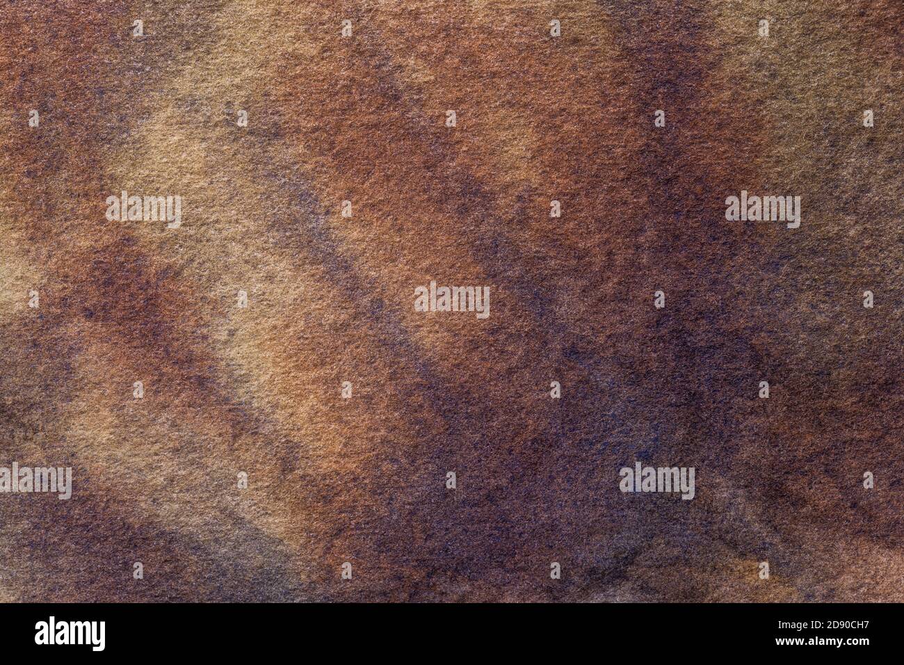 Astratto arte sfondo marrone scuro e beige colori. Pittura ad acquerello su tela con gradiente di umber. Frammento di disegno su carta con motivo. TEX Foto Stock