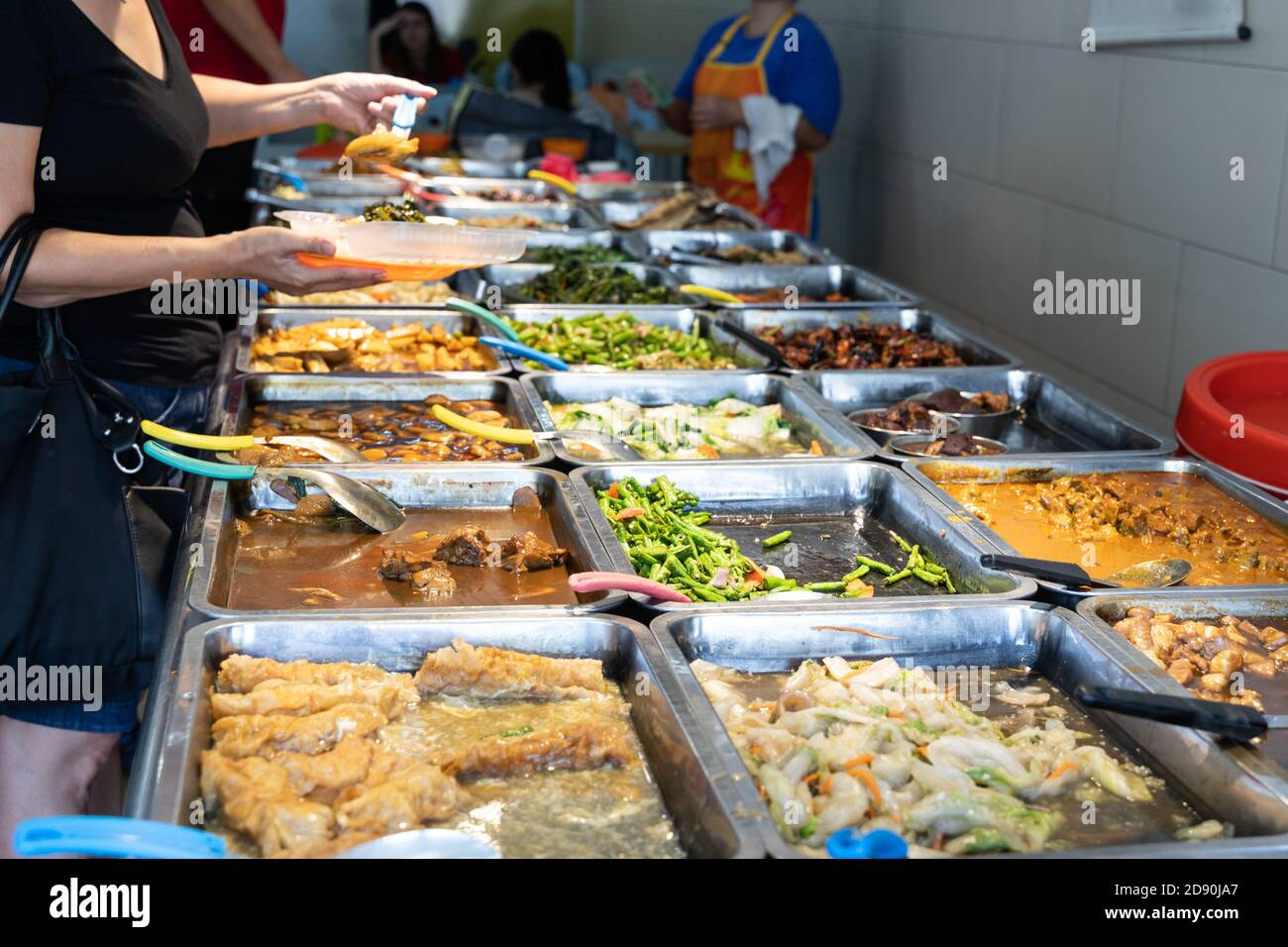 Varietà alimentare per la raccolta, conosciuta come riso economico in Malesia Foto Stock