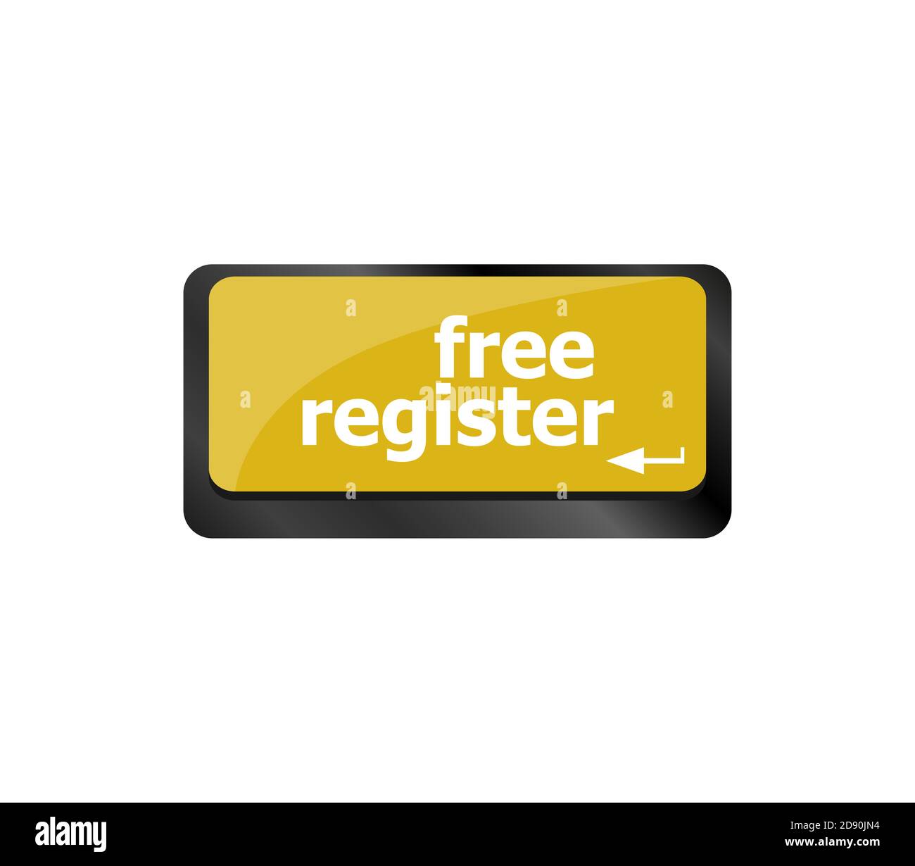 Registrazione gratuita del computer che mostra la chiave di accesso a internet Foto Stock