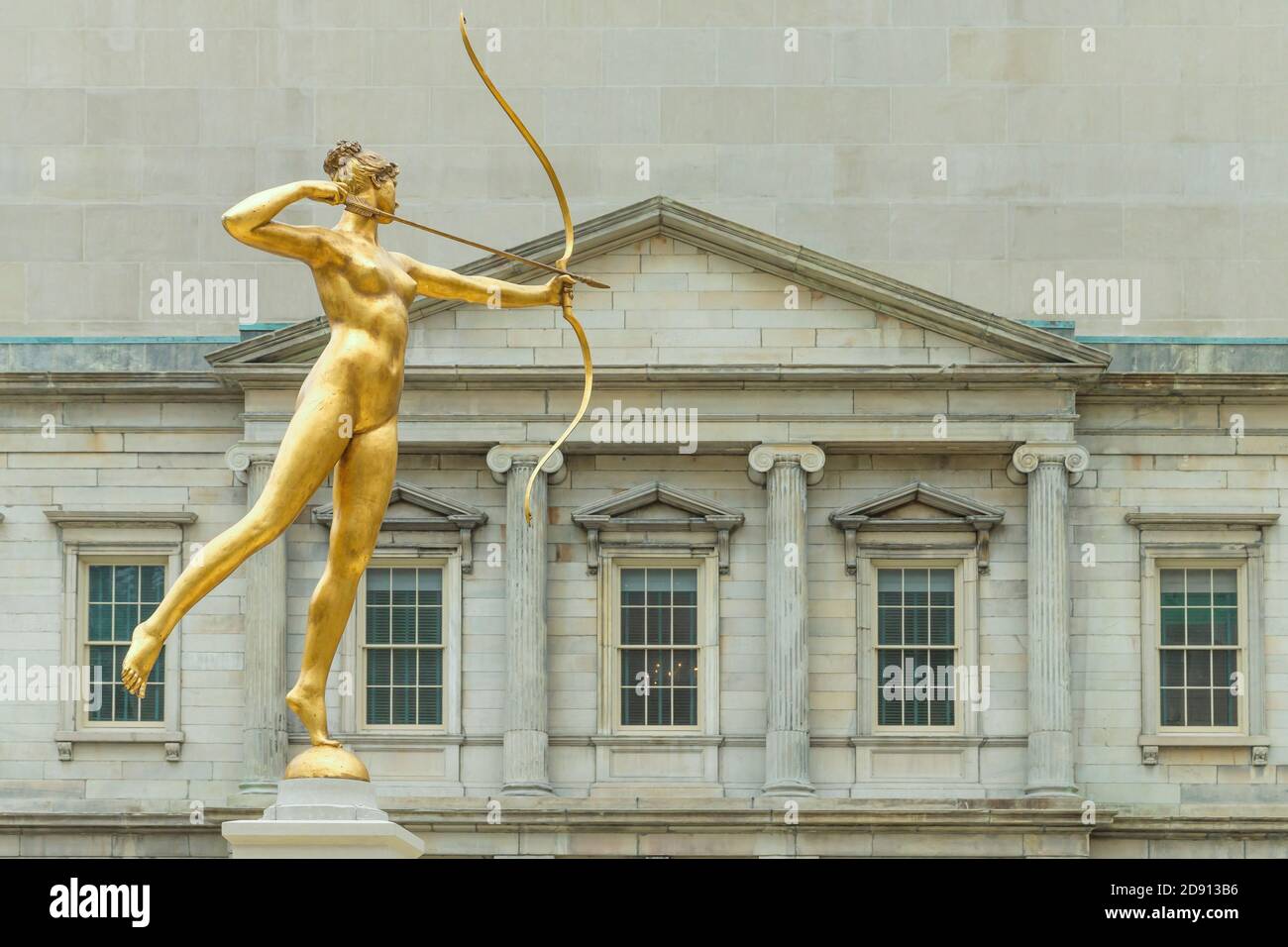 Diana, Augustus Saint-Gaudens, 1892-1893, ala Americano, Charles Engelhard corte, Metropolitan Museum of Art, Manhattan, New York City, Stati Uniti d'America, Nord Ame Foto Stock
