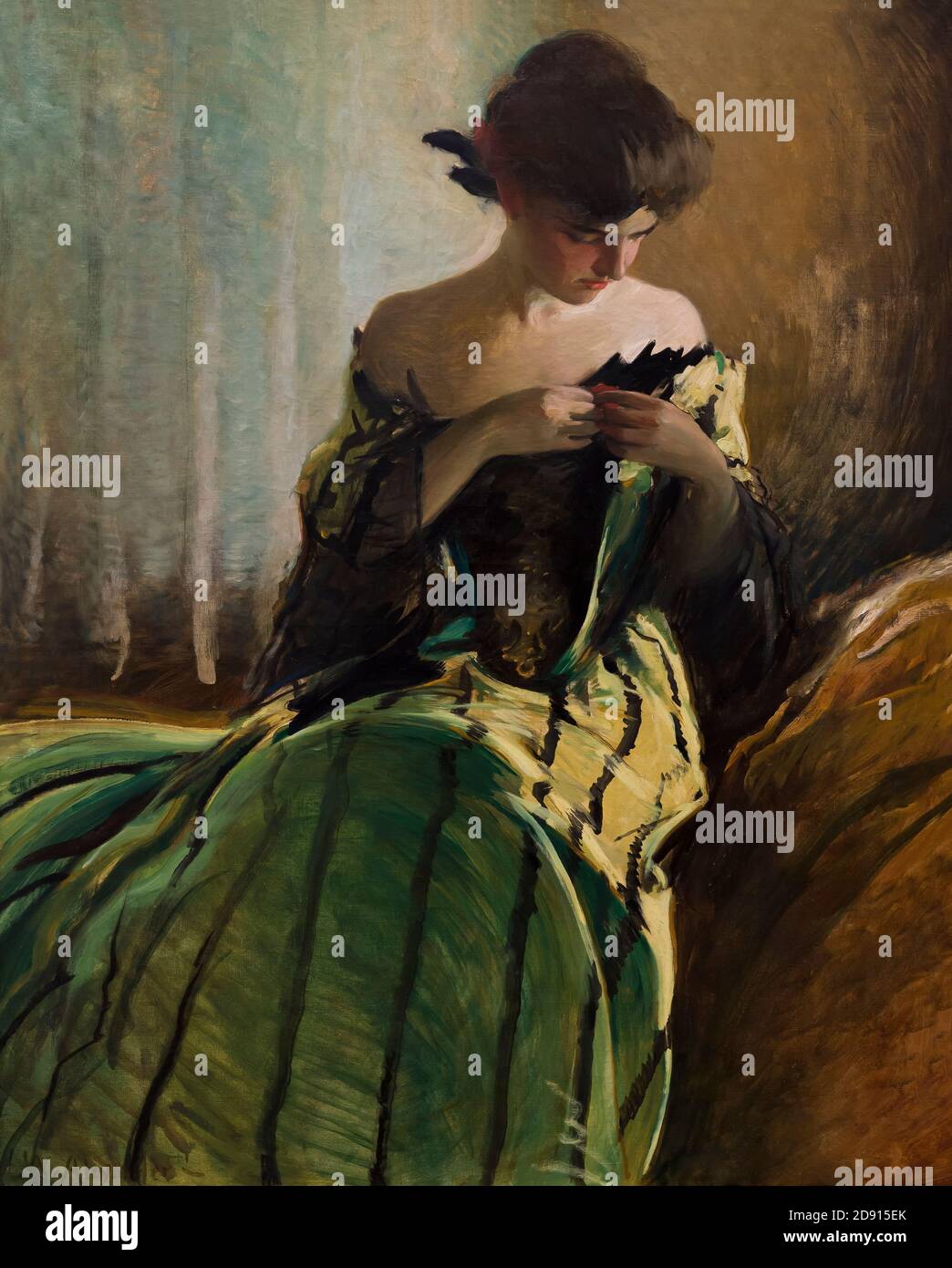 Studio in bianco e nero e verde, John White Alexander, 1906, Metropolitan Museum of Art, Manhattan, New York City, Stati Uniti d'America, America del Nord Foto Stock