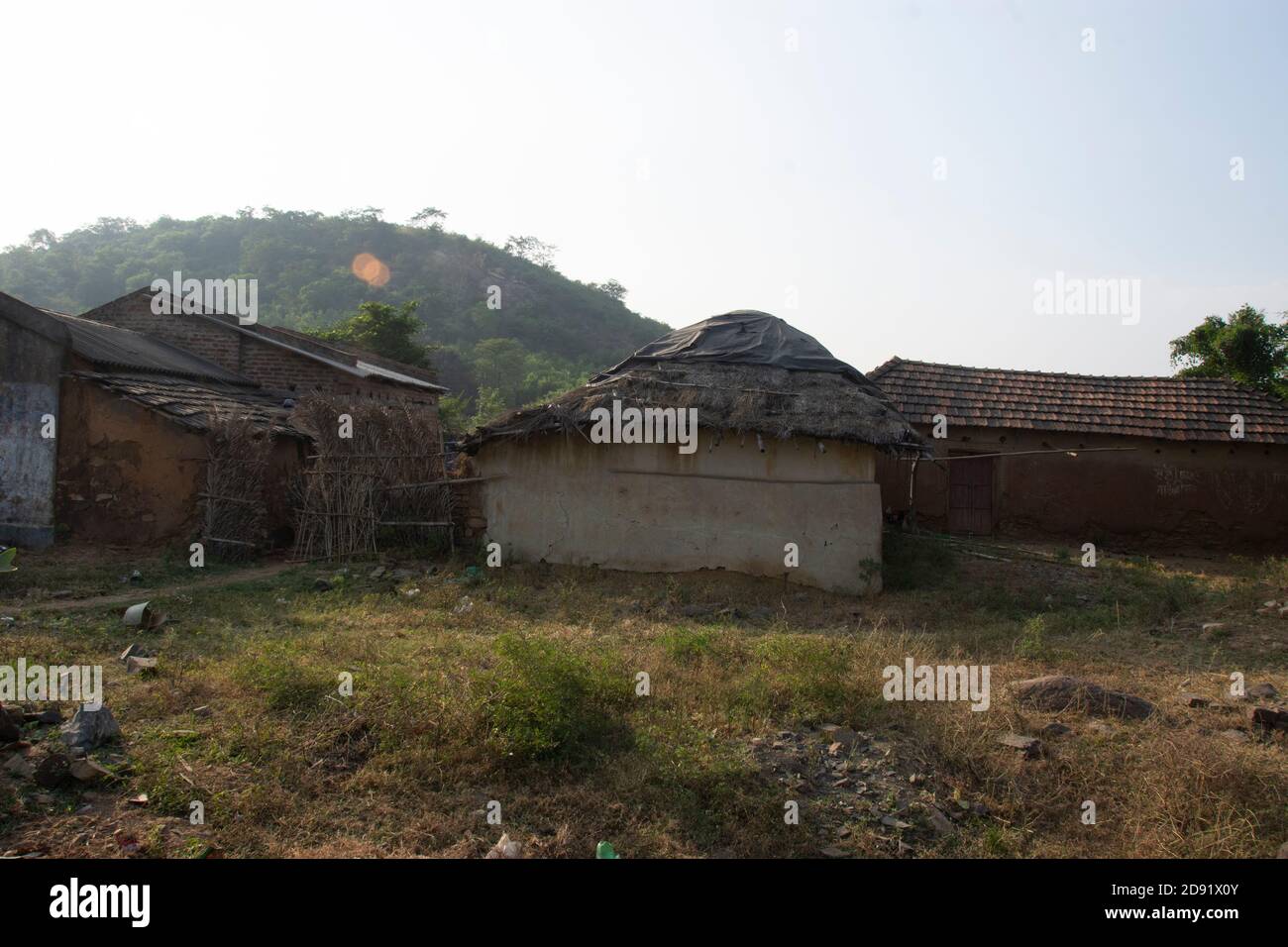 Baranti è un villaggio tribale dell'India di 9.37 abitanti, situato nel distretto di Kathur, nello stato federato del Bengala Occidentale. Foto Stock