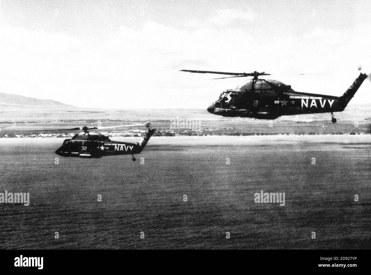 Kaman UH-2A B Seasprites di HC-1 Det.e nel volo c1965. Foto Stock