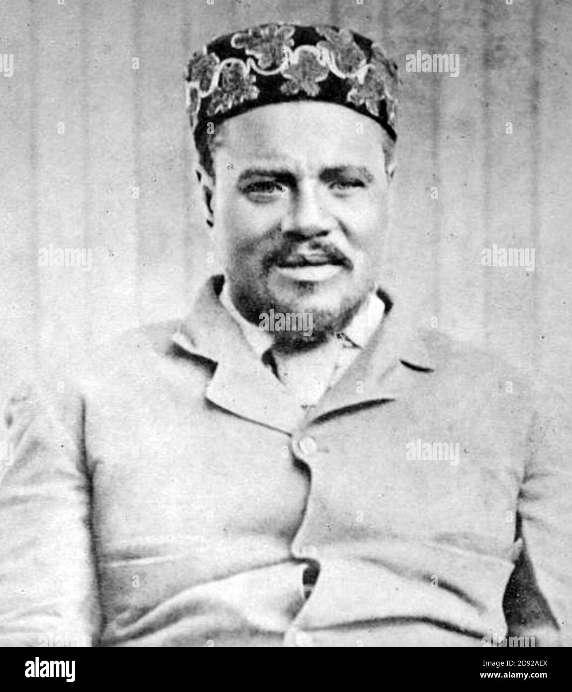 CETSHWAYO kaMPANDE (1826-1884) Righello Zulu durante la guerra anglo-Zulu del 1879 fotografo a Città del Capo poco dopo la sua cattura. Foto Stock