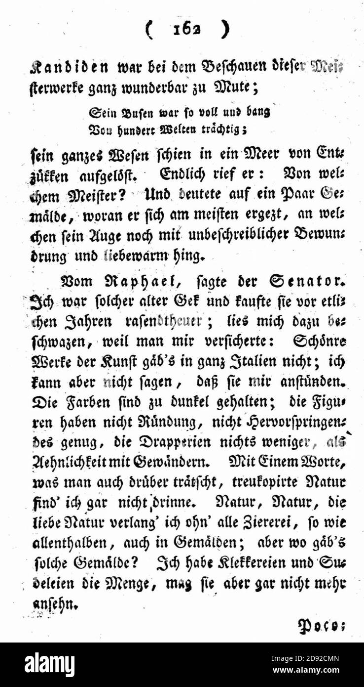 Kandide (Voltaire) 162. Foto Stock