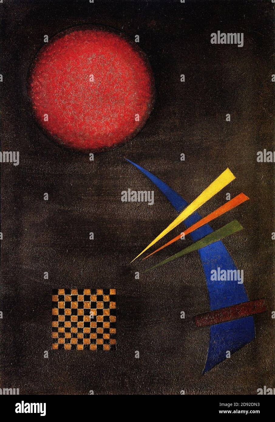 Kandinsky - Moderatly (conosciuto anche come Gemassigt), 1925. Foto Stock