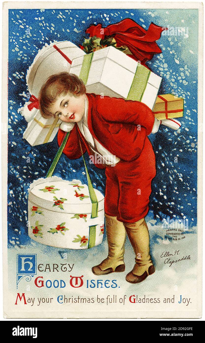 Natale in un vintage e vecchio modo Foto Stock