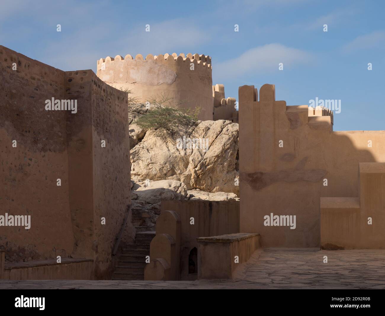 Nakhal Fort, Nakhal, Al Batinah Regione, Oman Foto Stock