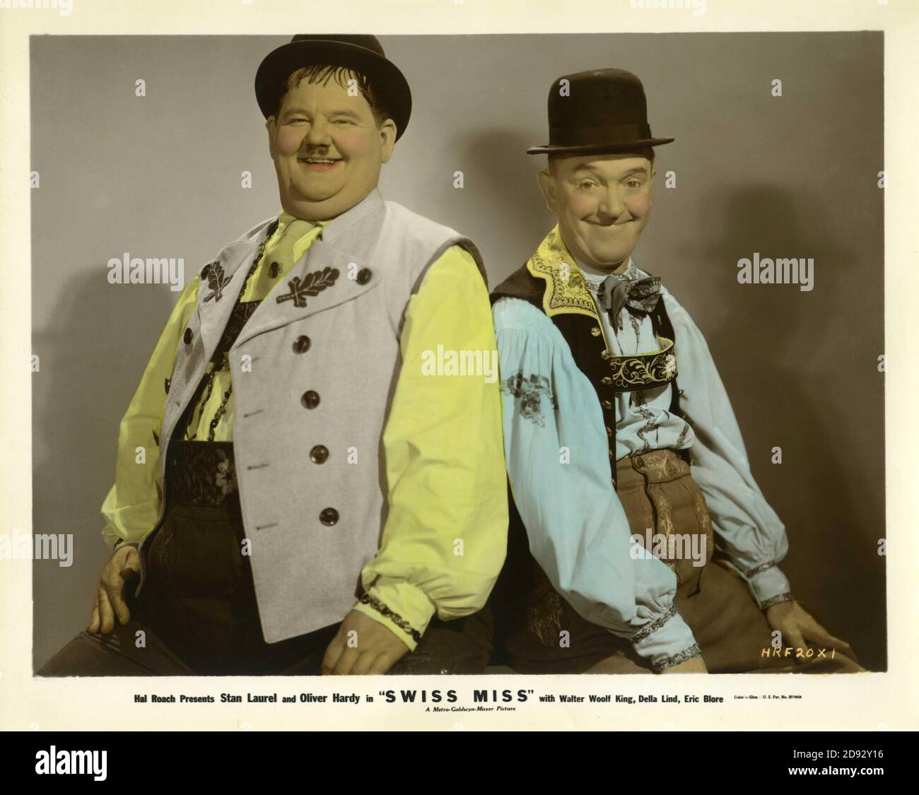 STAN LAUREL e OLIVER HARDY IN SWISS MISS 1938 regista JOHN G. BLYSTONE storia originale Jean Negulesco e Charley Rogers Hal Roach Studios / Metro Goldwyn Mayer Foto Stock