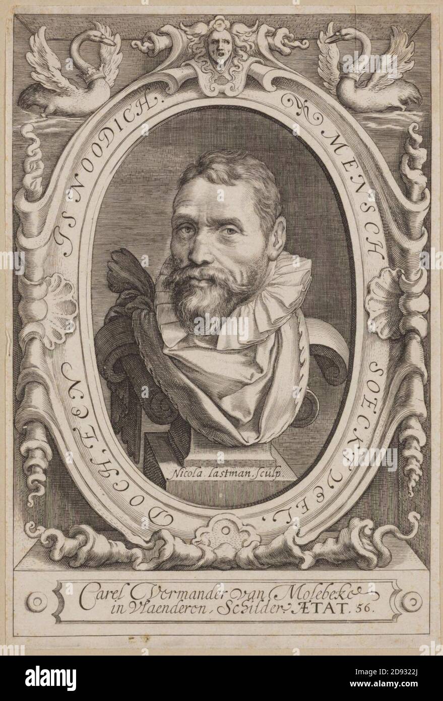 Karel van Mander 56 Nicola Lastman. Foto Stock