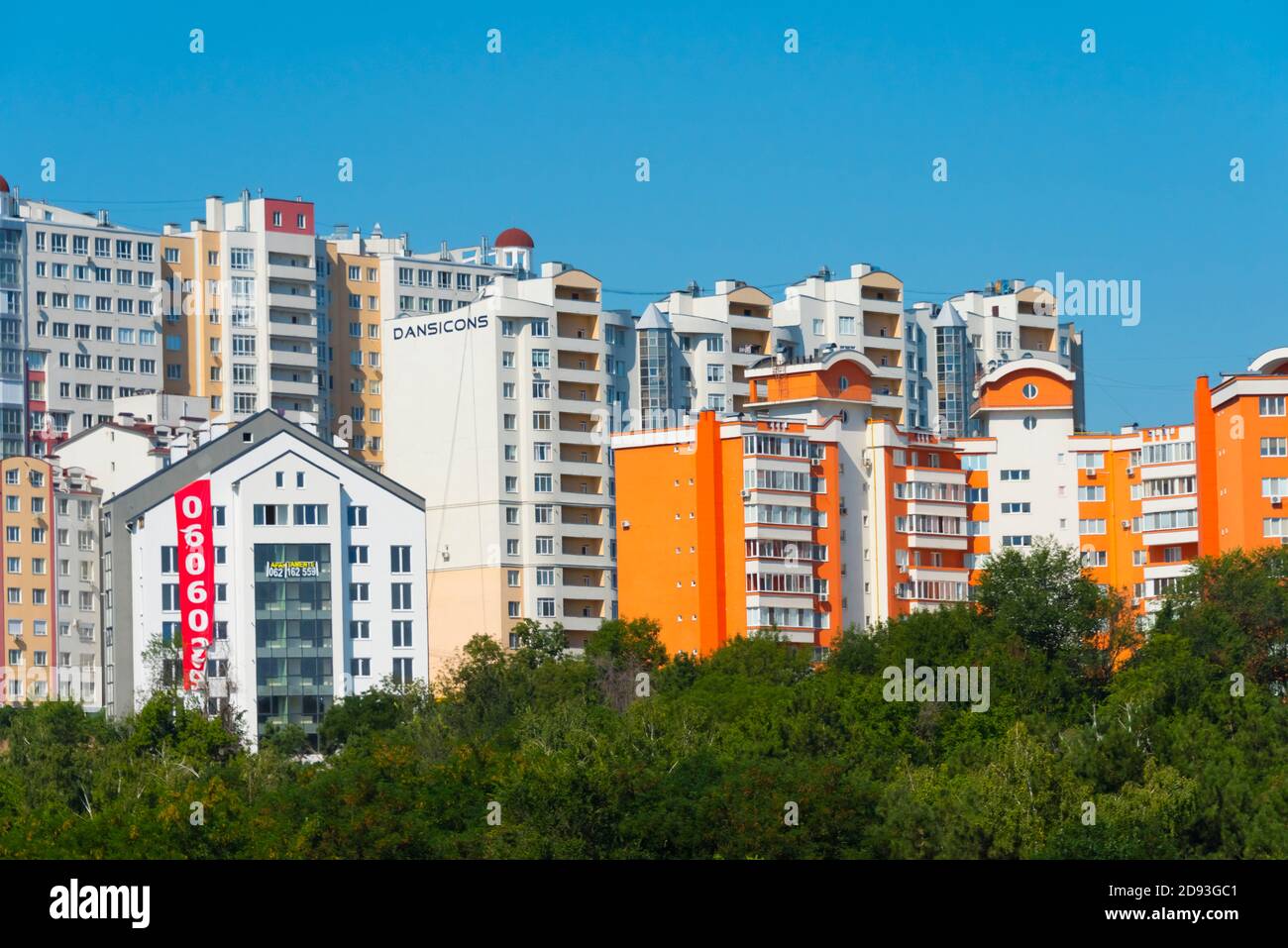 Alti edifici, Chisinau, Moldavia Foto Stock
