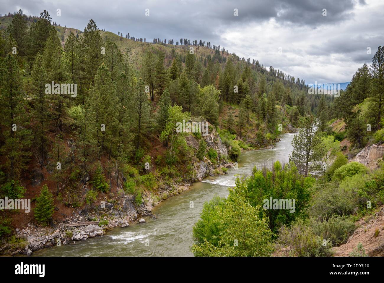 Montagne a dente di sega in Idaho Foto Stock