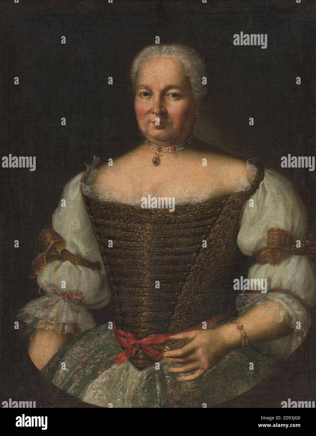 Ján Gottlieb Kramer - Portrét Kataríny Zmeškalovej Foto Stock