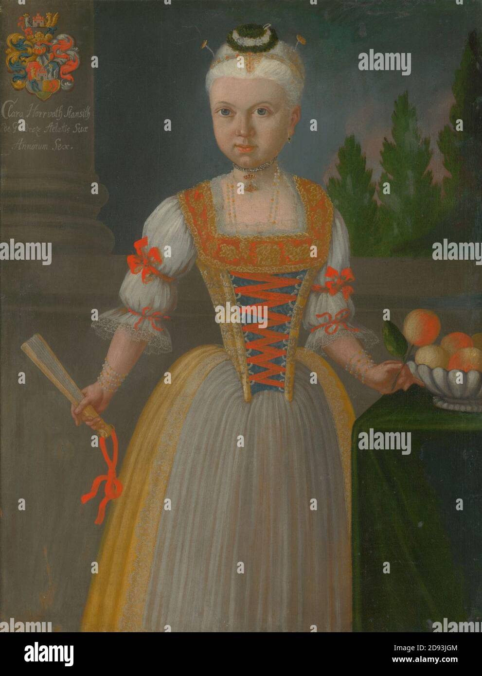 Ján Gottlieb Kramer - Klára Horvath Stančič 6 ročná Foto Stock