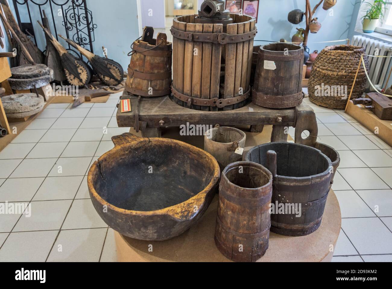 Mostra al Museo Soroca di Storia ed Etnografia, Soroca, Moldova Foto Stock