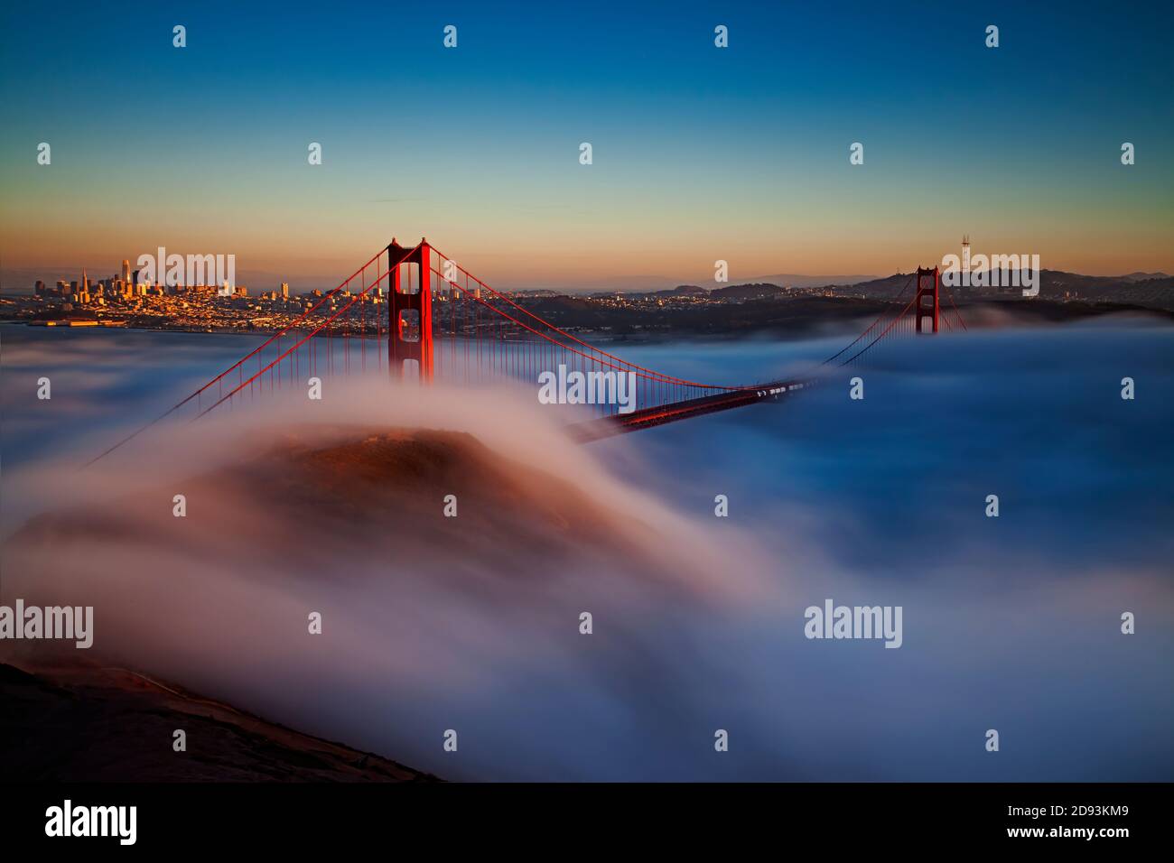 Golden Gate Bridge di San Francisco, Stati Uniti d'America Foto Stock