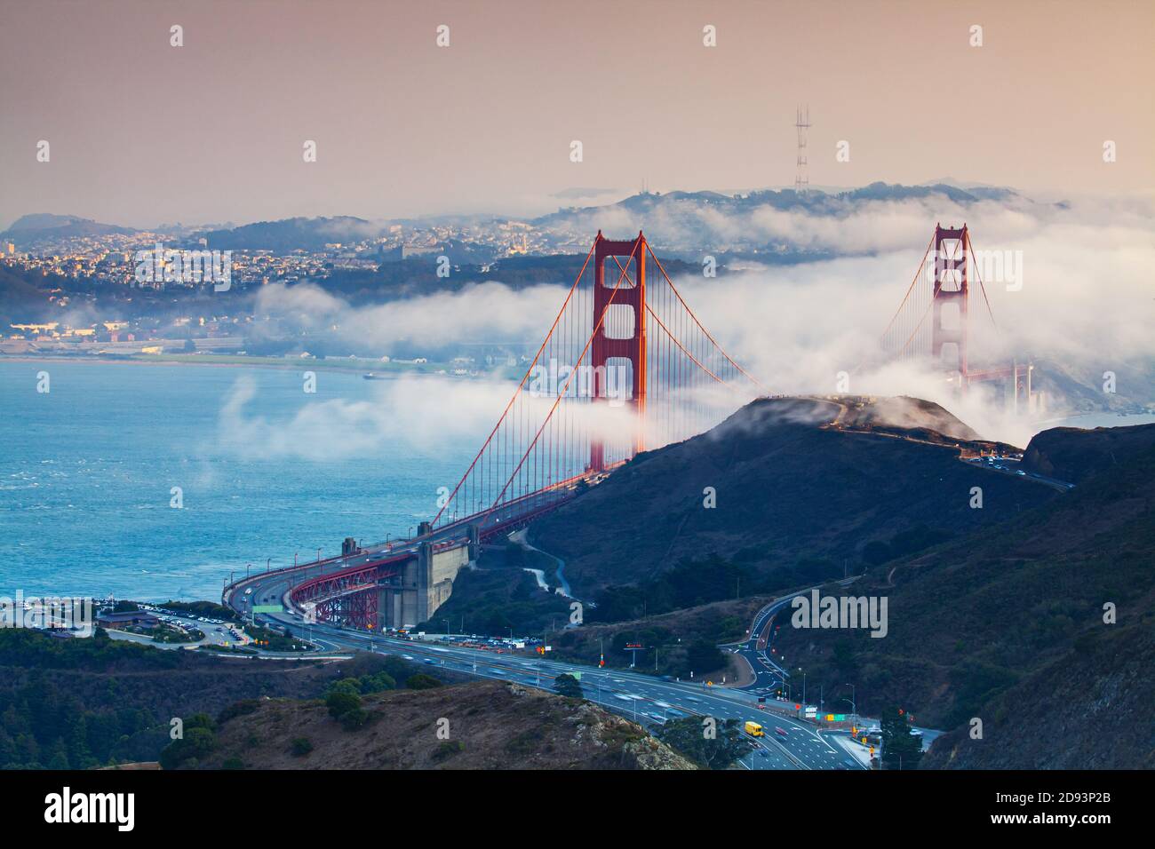 Golden Gate Bridge di San Francisco, Stati Uniti d'America Foto Stock