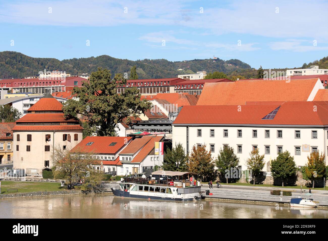 Quaresima Distretto di Maribor presso la riva sinistra del Fiume Drava Foto Stock