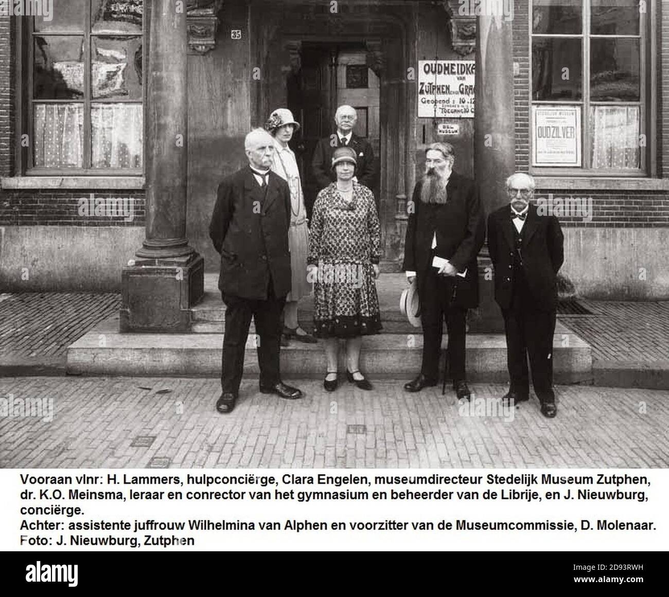 K.O. Meinsma, Clara Engelen en anderen - Tentoonstelling Oud-Zilver in juli 1928, Zutphen. Foto Stock