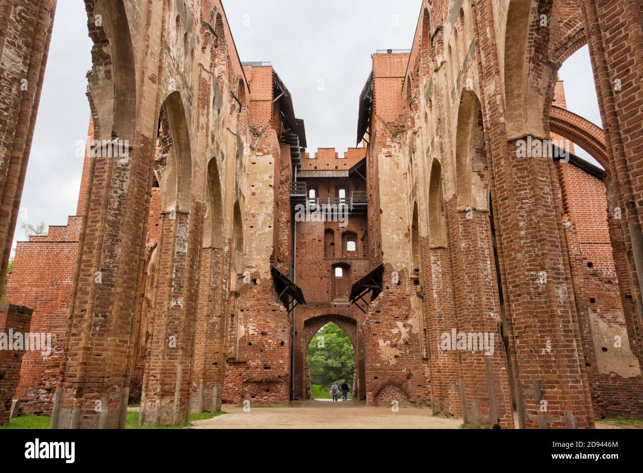 Rovine della Cattedrale di Tartu (Cattedrale di Dorpat), Estonia Foto Stock