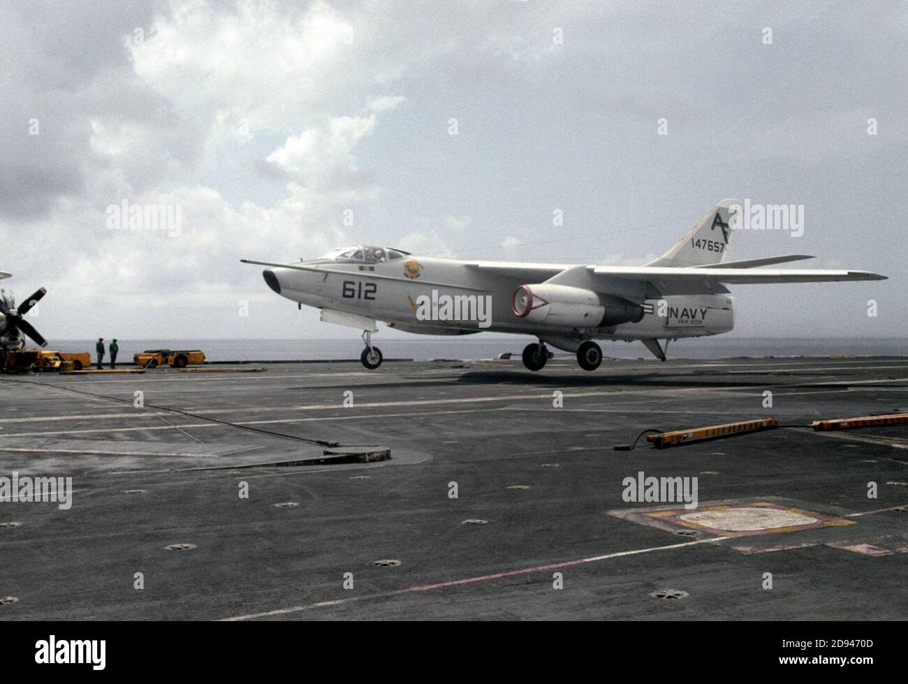 KA-3B di VAK-208 su USS Eisenhower (CVN-69) 1985. Foto Stock